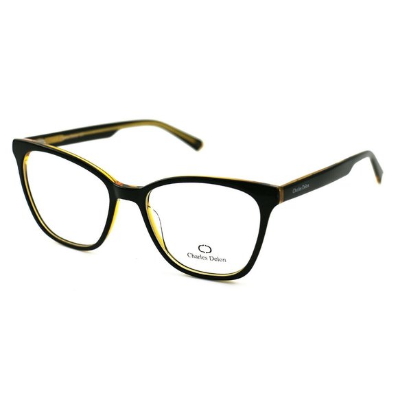 Charles Delon Cat Eye Women Black/Gold Frame - Picture 1 of 6